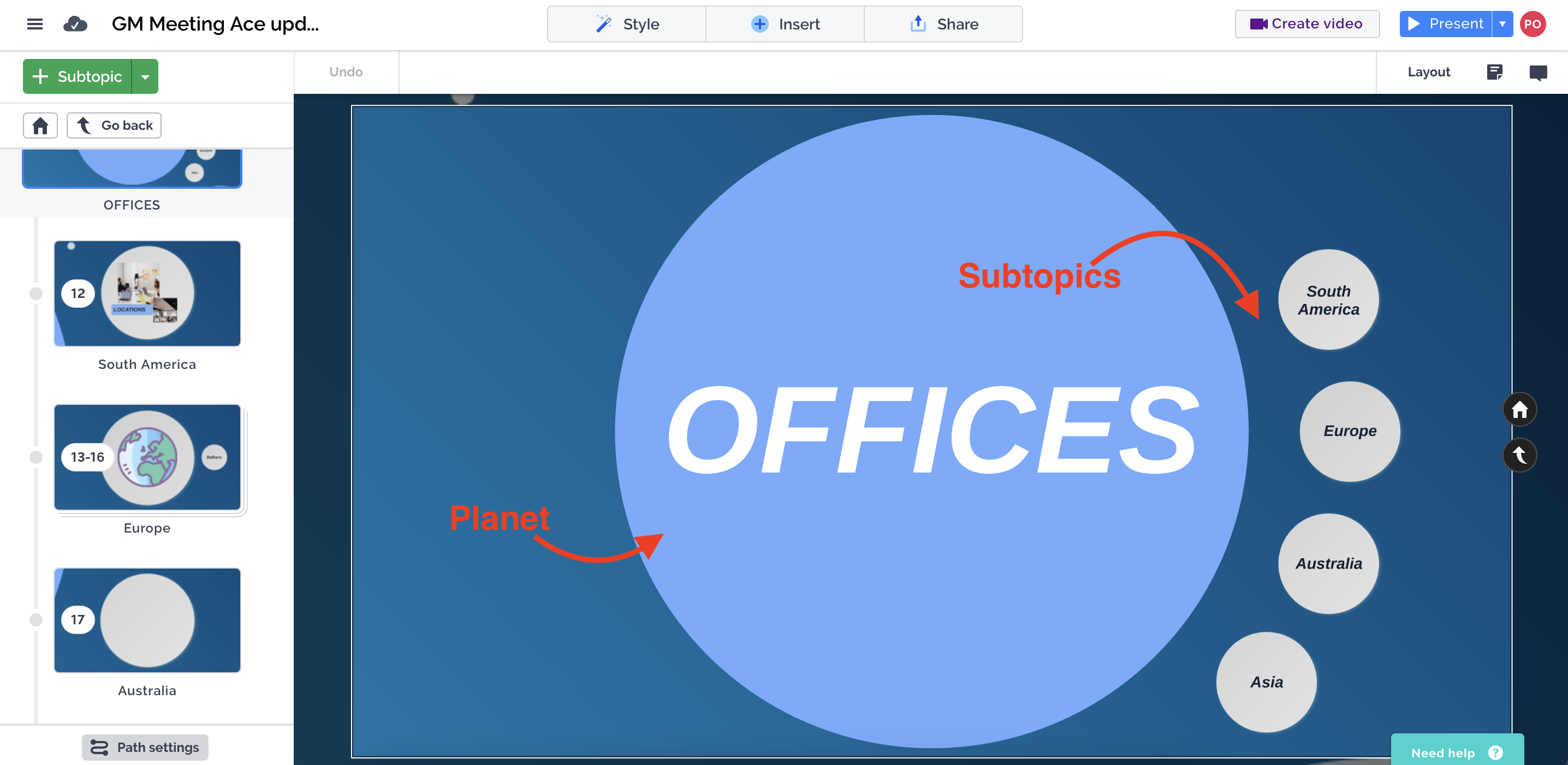 Structuring in Prezi Present – Prezi Support Center