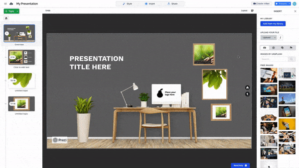 Downloading your Prezi Design projects as GIFs – Prezi Support Center