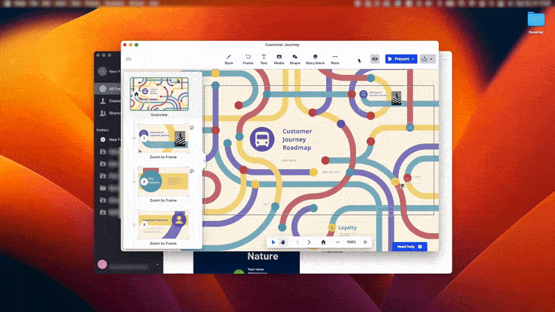 2. Adding and Viewing from Presenter View.gif