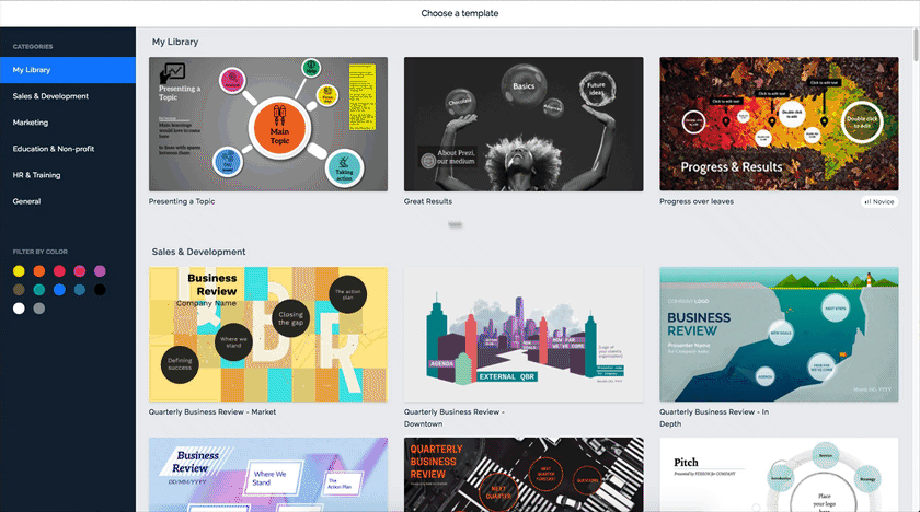 setting the theme prezi support center