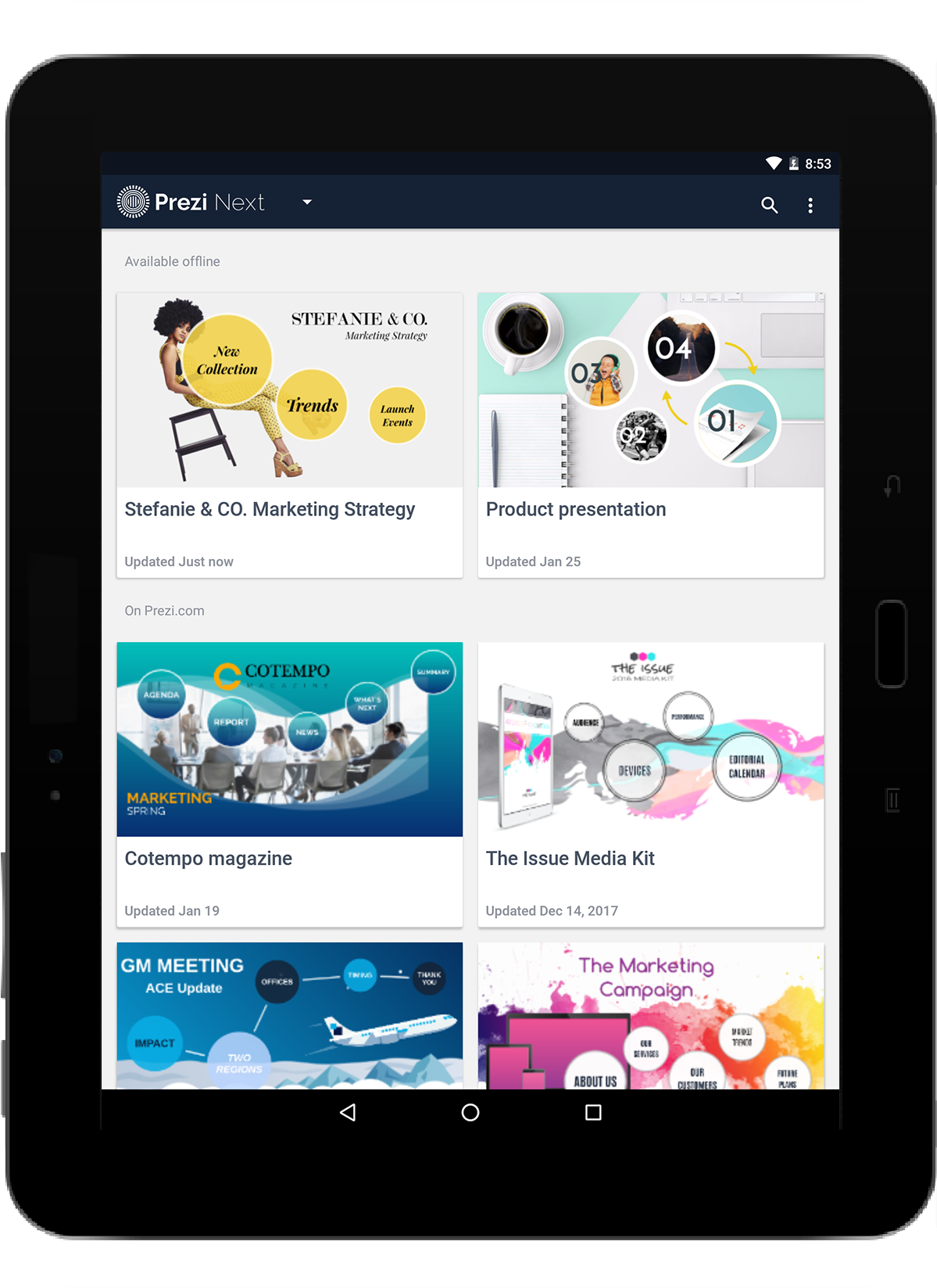 prezi presentation viewer