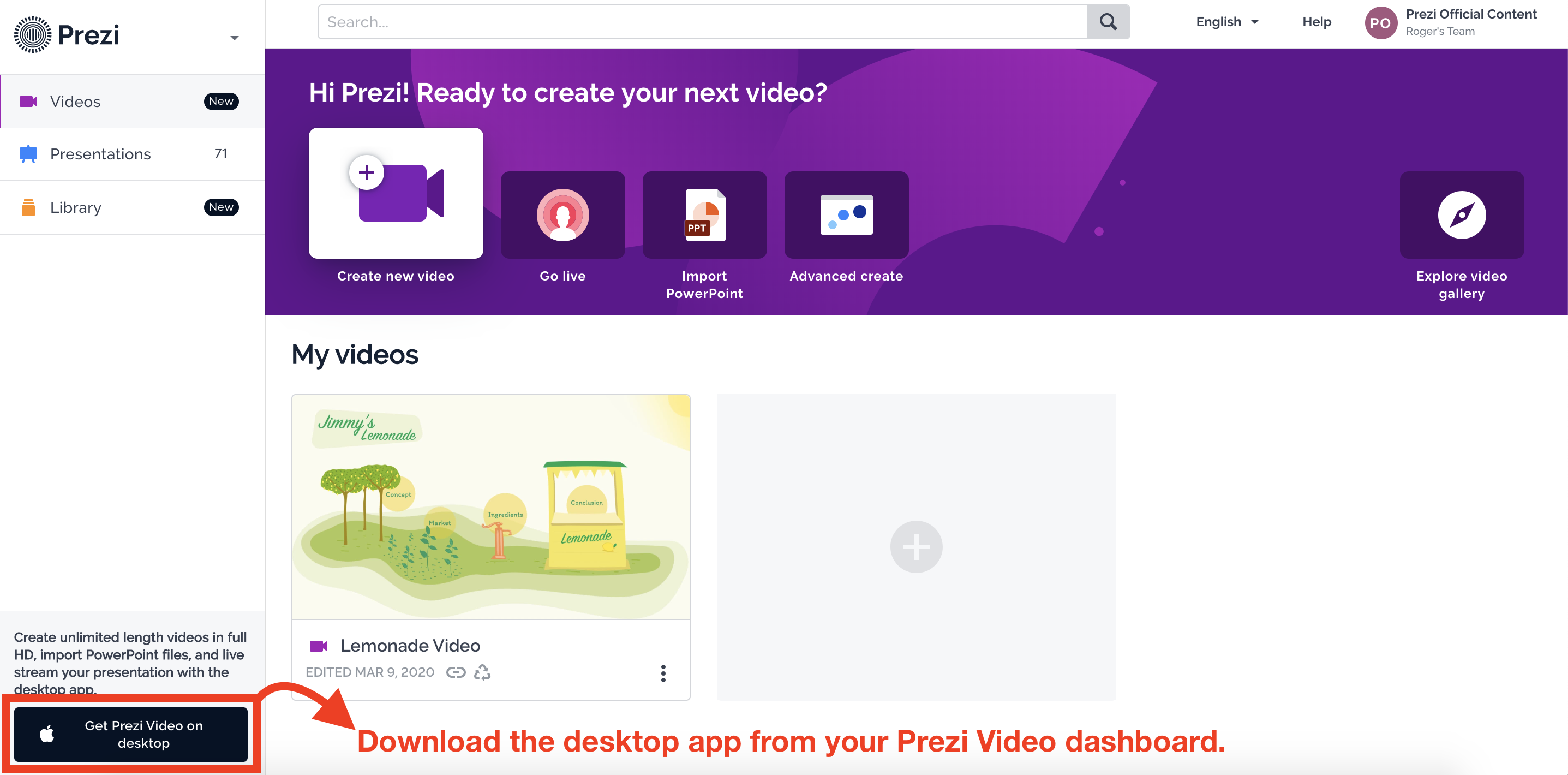 Prezi for free