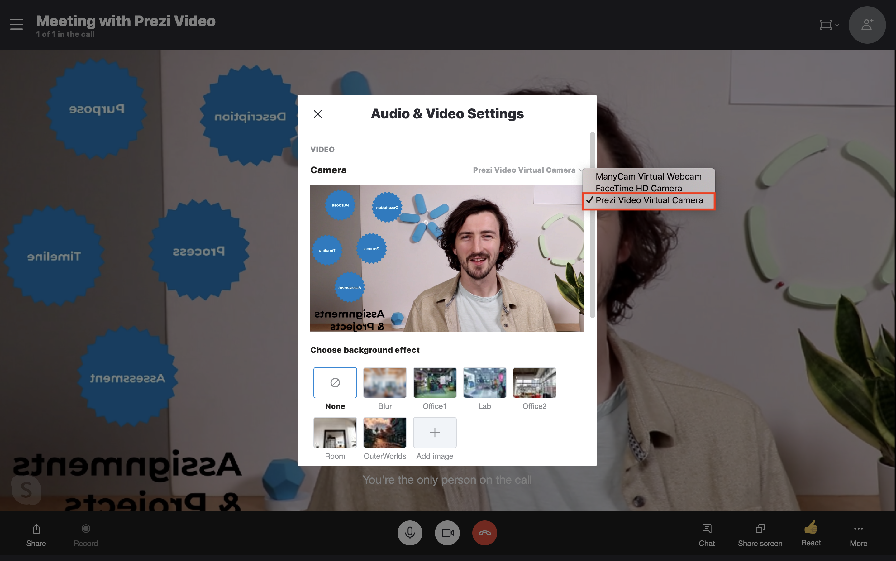 Live Streaming And Video Conferencing In Skype With Prezi Video Prezi Support Center