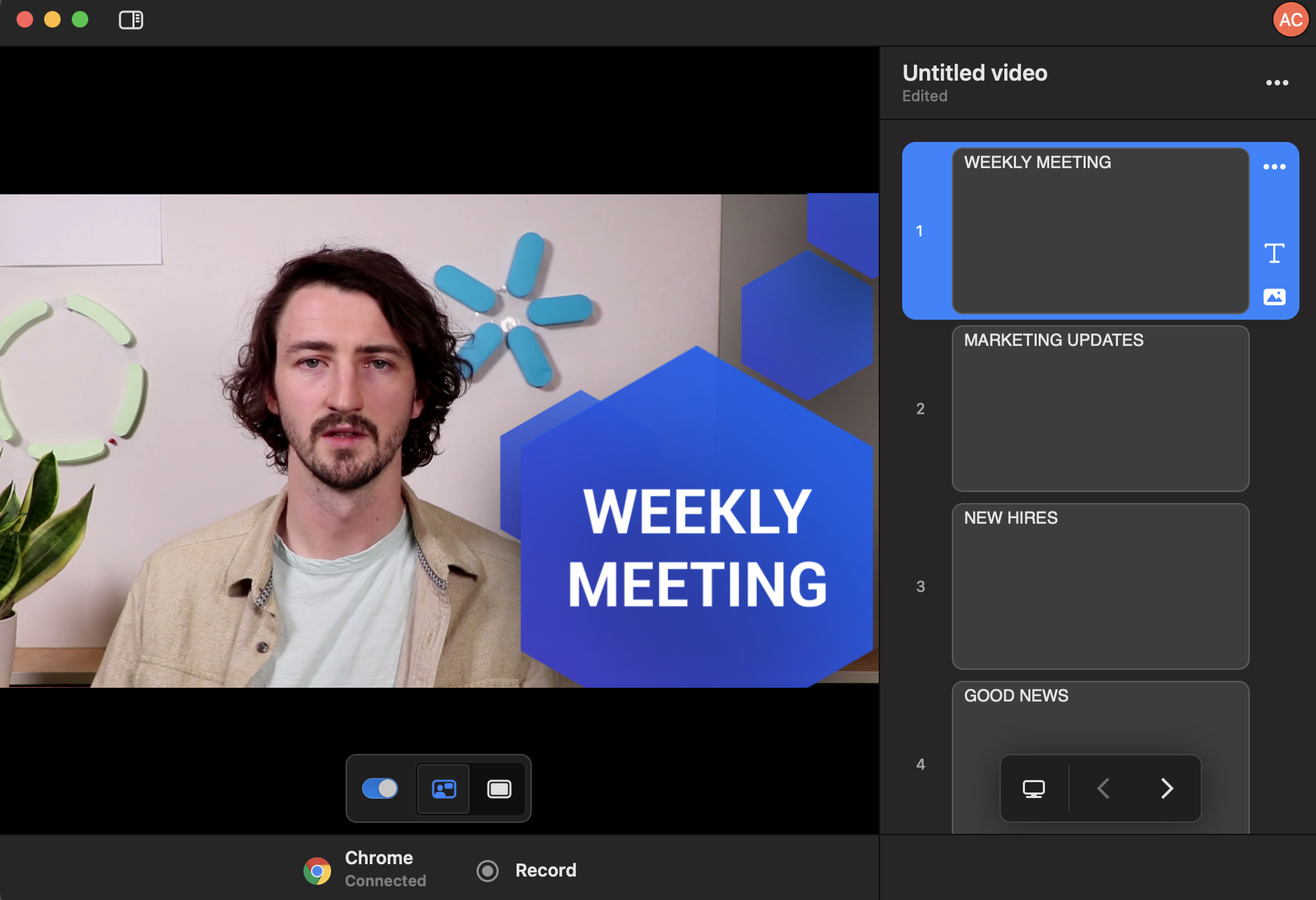 google meet view presentation full screen