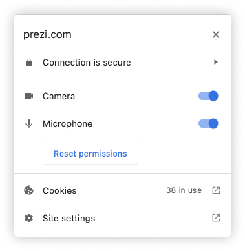 Enabling Your Camera And Microphone And Troubleshooting In Prezi Video